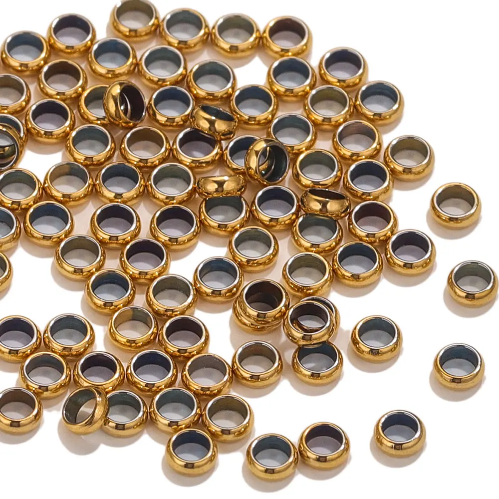 100pcs 1.5 2 2.5 3mm Stopper Spacer Beads Stainless Steel Positioning Ball Crimp End Beads for DIY Jewelry Making Supplies