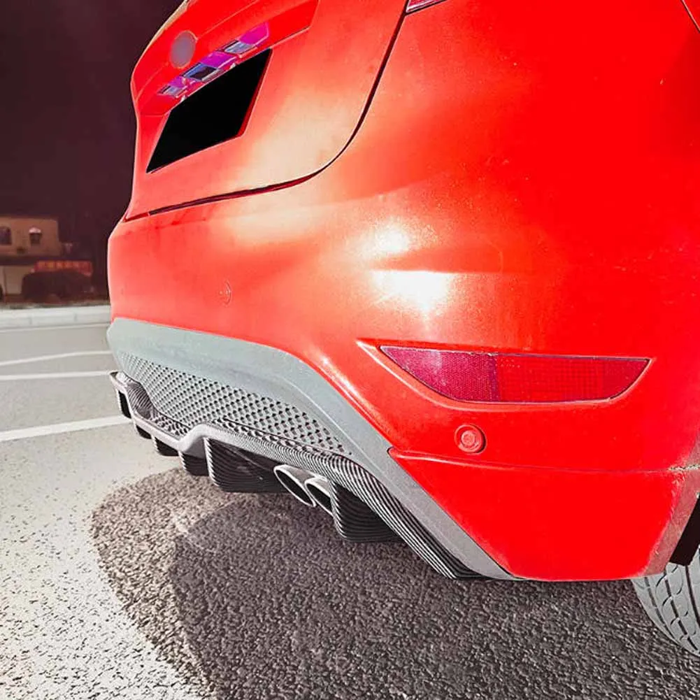 Car Accessories 2012 2013 2014 2015 2016 2017 For Ford Fiesta ST MK7 Rear Bumper Diffuser Lip Parts Exterior Splitter Body Kit view 4