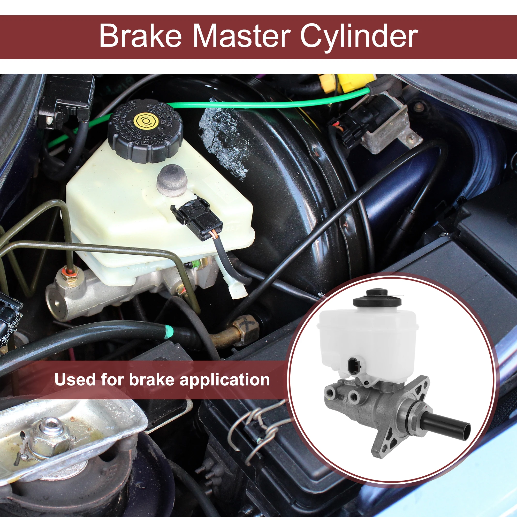 

UXCELL Brake Master Cylinder for Toyota Land Cruiser Prado 2002-2009 Hydraulic Master Cylinder with Reservoir No.4702860030