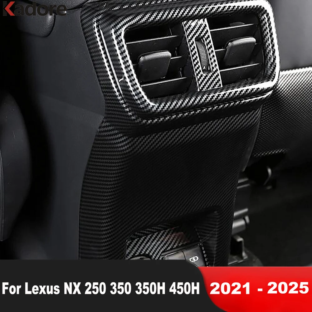 Car Armrest Box Rear Air Vent Outlet Cover Trim For Lexus NX 250 350 350H 450H 2021 2022 2023 2024 2025 Interior Accessories