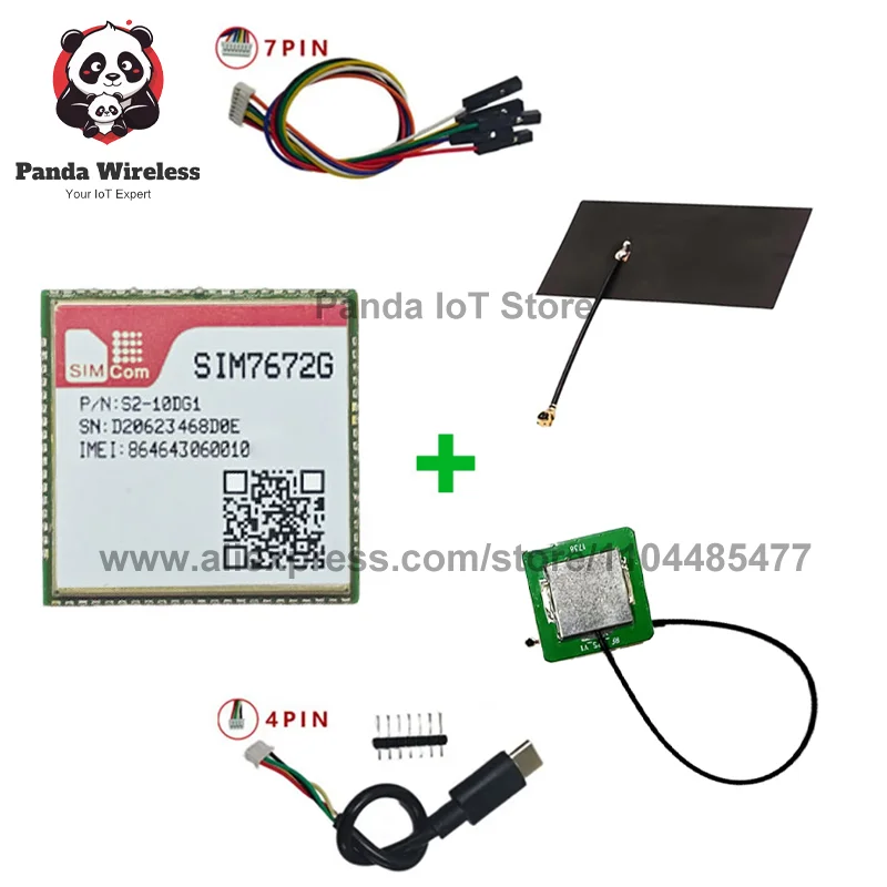 

SIMcom SIM7672G SIM7672G-MNGV SIM7672G-LNGV Основная плата Глобальная версия Чип Qualcomm Поддержка данных + GNSS (опция) без голоса