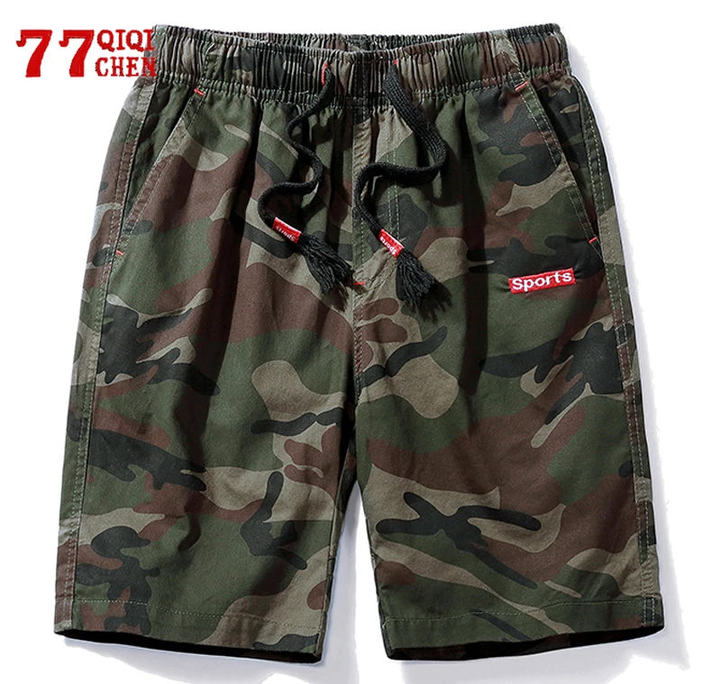 

Casual Cargo Shorts Men Camouflage Summer Cotton Short Pants Brand Clothing Comfortable Camo Male Baseball Sports Shorts 2022