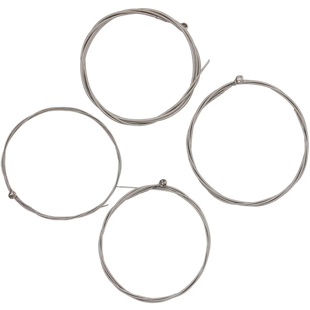 

4pcs Electric Bass Strings Durable Tight Winding Clear Sound Steel Copper Alloy Versatile Suitable Various Bass Guitars