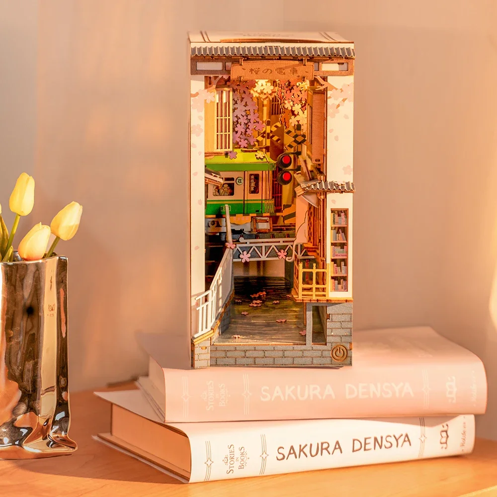 

Книга ручная «сделай сам», книга с книжками, пазлы из серии, деревянная миниатюрная книга для дома, стоячие украшения для детей, подарки, декор для учебы