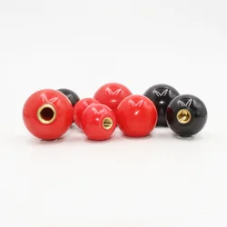 Black Red Round Ball Resin Ball Knobs Bakelite Lever Knob Grip Handles M4 M5 M6 M8 M12 Of Furniture Or Machine Tool Copper Core