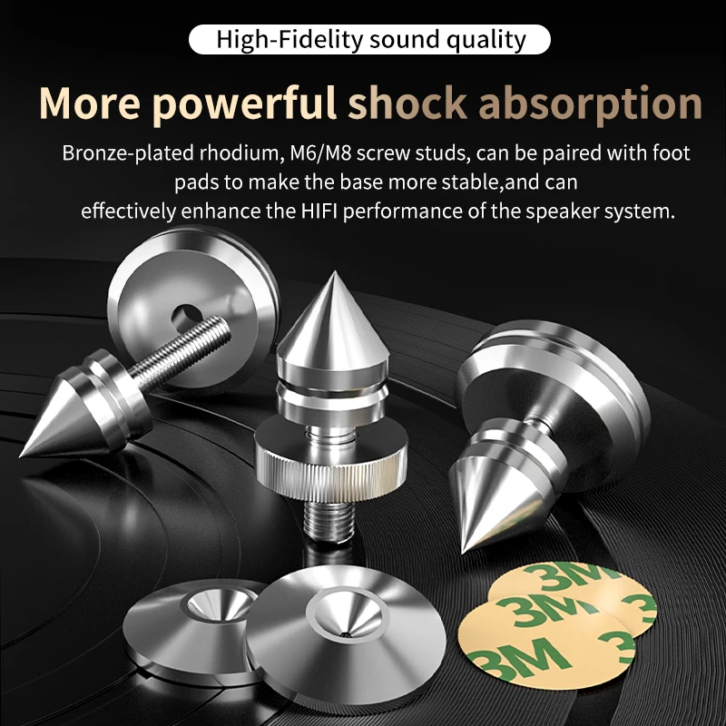 Grey Knight Audio Shock Absorbing Foot Rests for Shelf Cabinets, Speaker Box, Machine Feet, Shock Absorbing Foot Pads