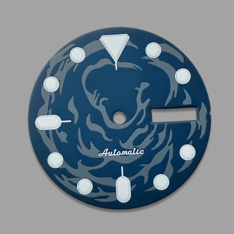 Diameter 28.5mm Dial Strong Green Luminous Surface NH36 Mechanical Watch Modification Fits NH36 Mechanical Movement