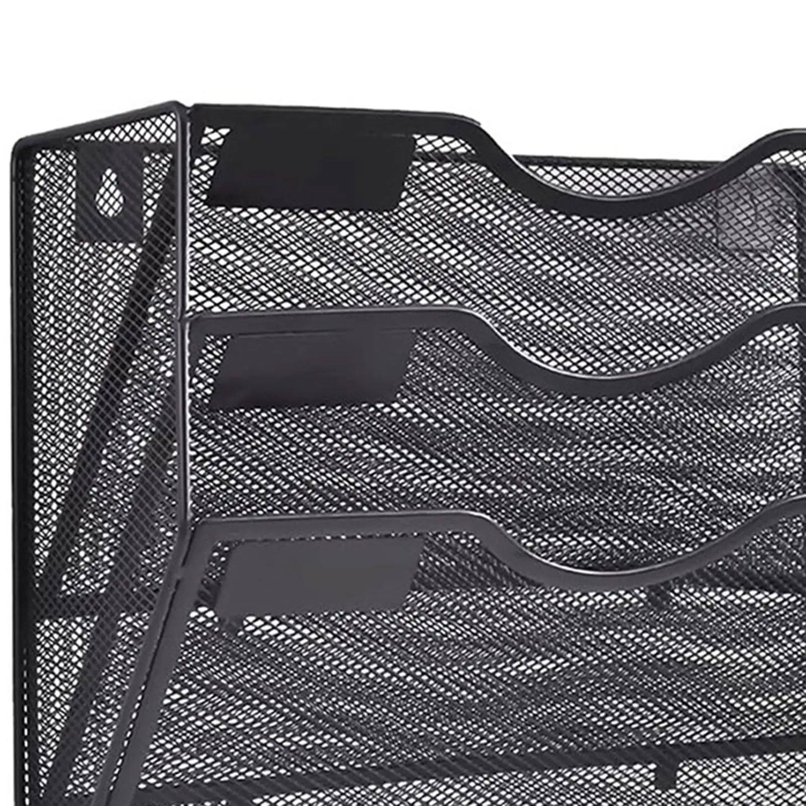 Wall Mounted Mesh File Holder 3 Tier Magazine Rack Display Rack Wall Mounted Bookshelf