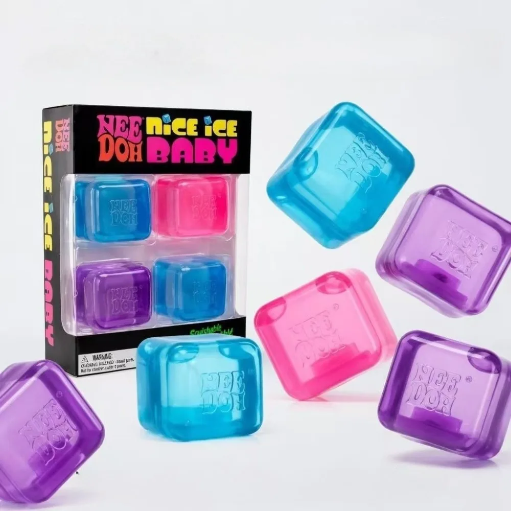 

New Needoh Nice Ice Baby Shaped Sensory Toy Super Solid Squish Stress Relief Squeeze Toy For Adult Anxiety Relief Relaxation