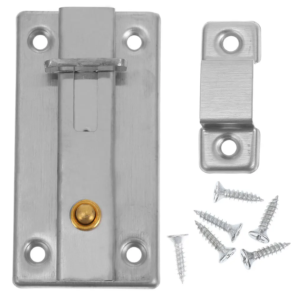 

Bathroom Door Lock Stainless Steel Double Head Slide Barrel Bolt Latch Lock for Home Hotel Safety Sliding Bolt Latch