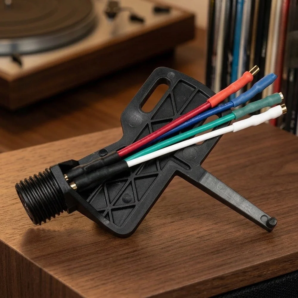 Turntable Cartridge Headshell With Oxygen-Free Copper Wire Lifting Piece For Vinyl Cartridge For Stylus Holder Player Accessory
