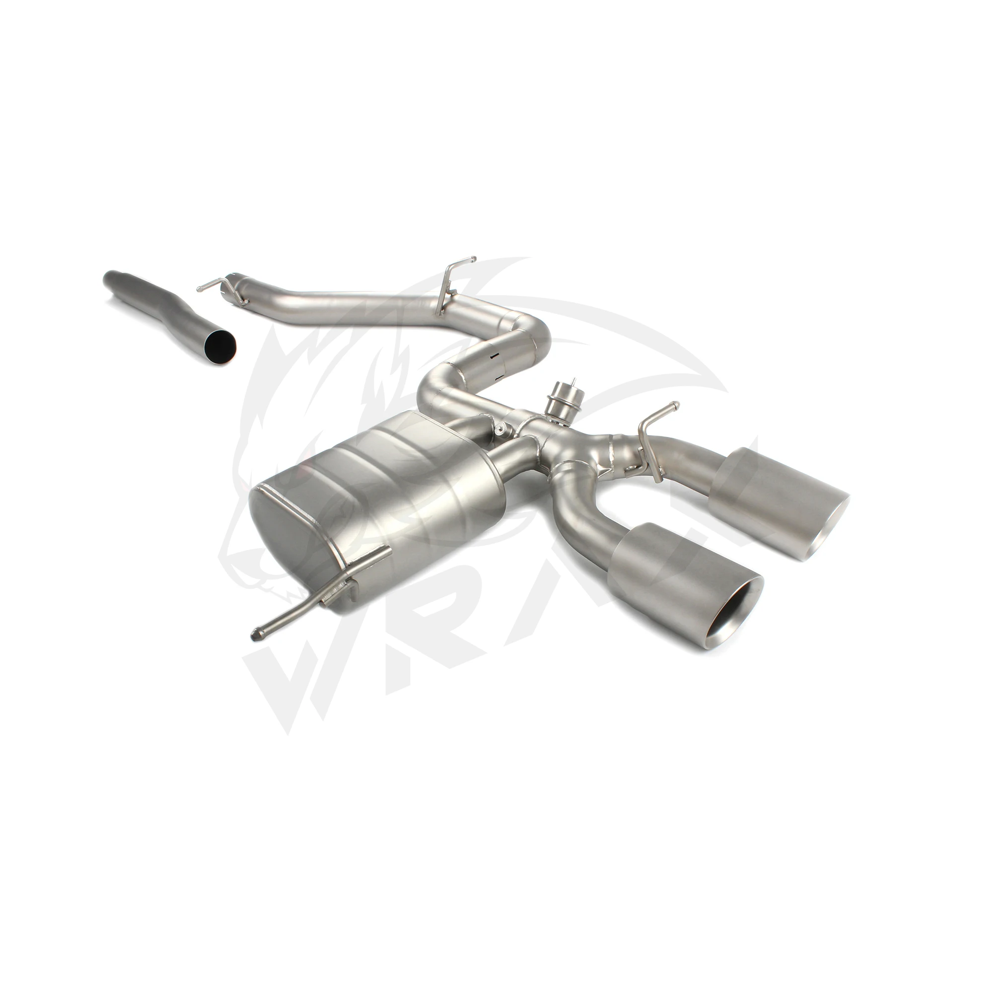 Układ wydechowy WRAX Performance z zaworami, catback, do Golfa 6 R20, stal nierdzewna, możliwość personalizacji, precyzyjne dopasowanie.