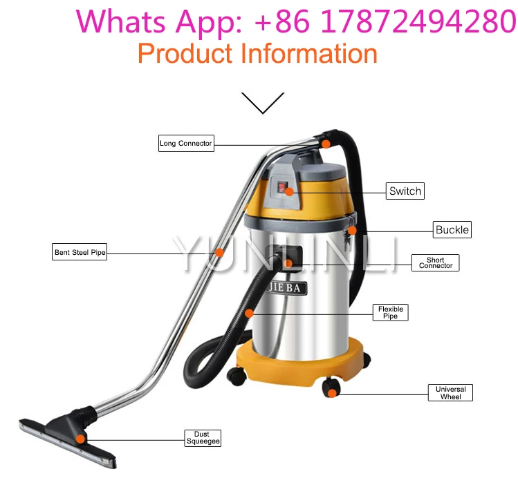 2025 New 30L Electric Vacuum Cleaners Wet and Dry Bucket Vacuum Cleaners Commercial & Industrial Vacuum Suction Machine