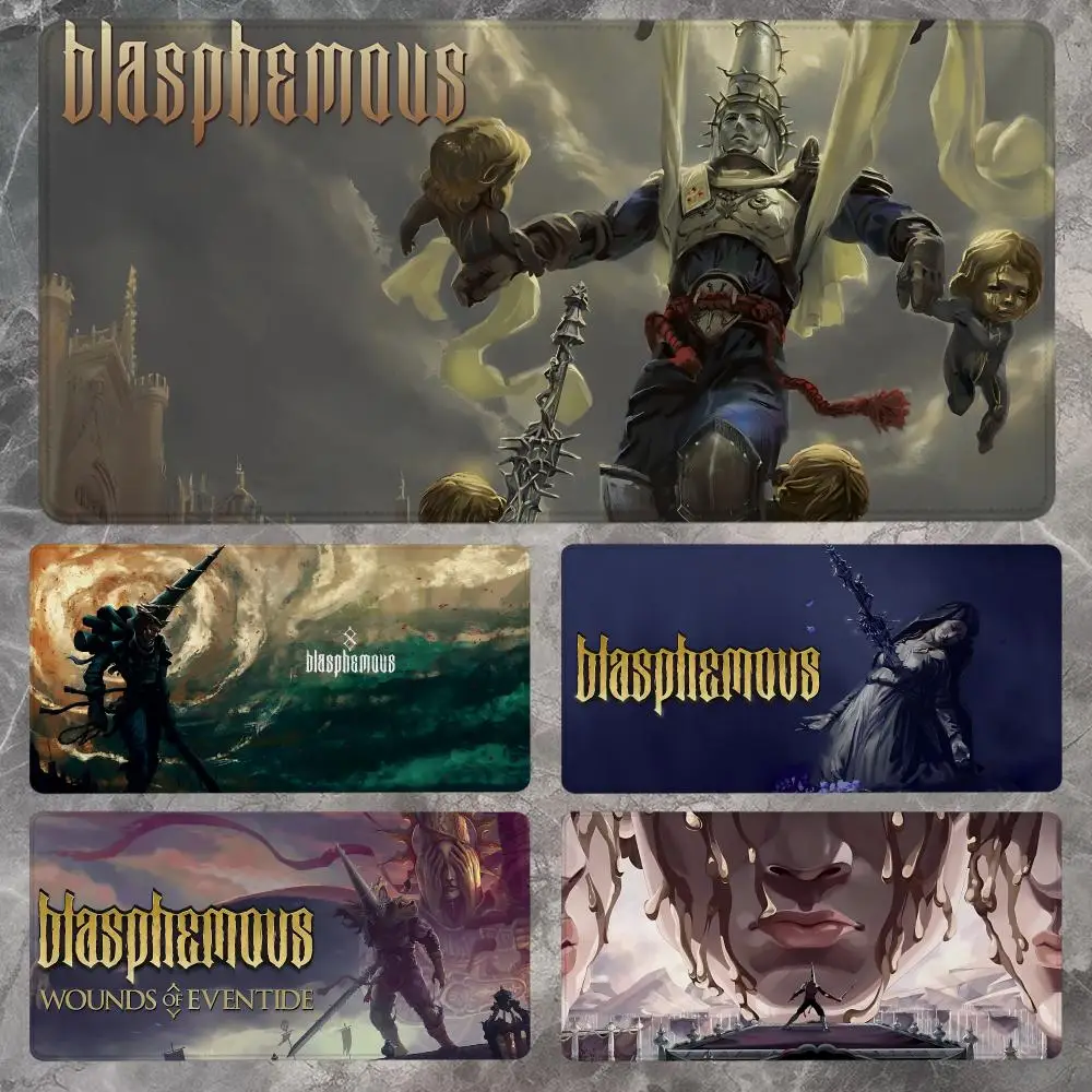 

B-Blasphemous Mouse Pad 90x40CM Non-slip Gaming Mousepad Gamer E-Sports Mouse Mat Game Mechanical Keyboard XXL Desk Mat