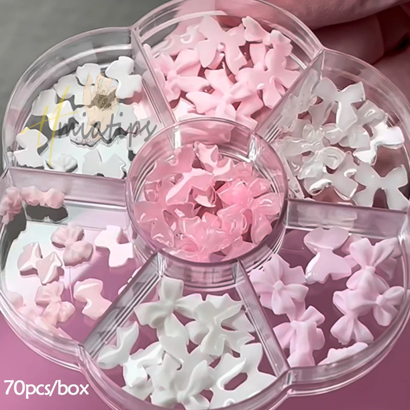 15 grids Mixed Bows Flowers Hearts 3D Nail Charms DIY 3D Acrylic Nail Flowers Jewelry Manicure Parts