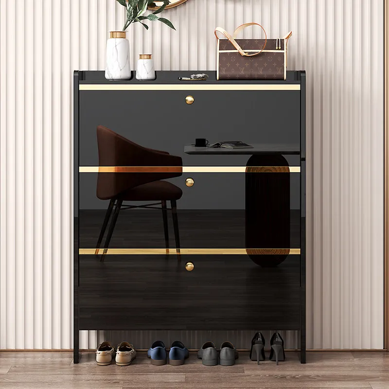 Organizer Nordic Shoe Cabinet Minimalist Cheap Space Saving Shoe Cabinet Storage Luxury Wooden Sapateira Furniture For Home
