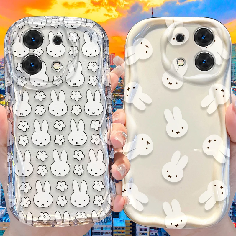 Kawaii M-Miffys Case for Xiaomi Redmi Note 13 12 11 Pro Plus 4G 5G 13C 12C Turbo 12S 11S 10 9 11A 9C Silicone Shockproof Cover