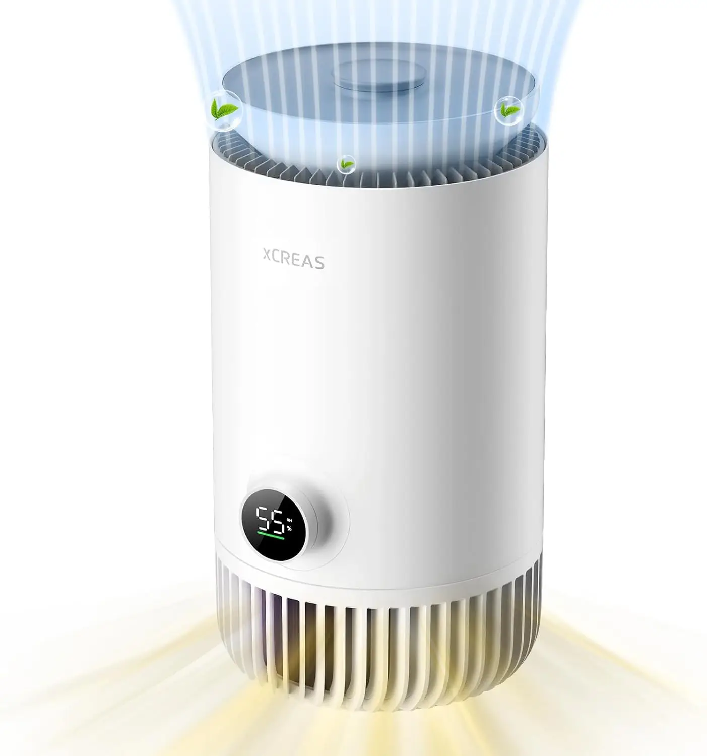 

Humidifier and Air Purifier in One, Evaporative No-Mist HEPA Air Purifier & Humidifier Combo for Bedroom, 0.8-Gal Top-Fill Water
