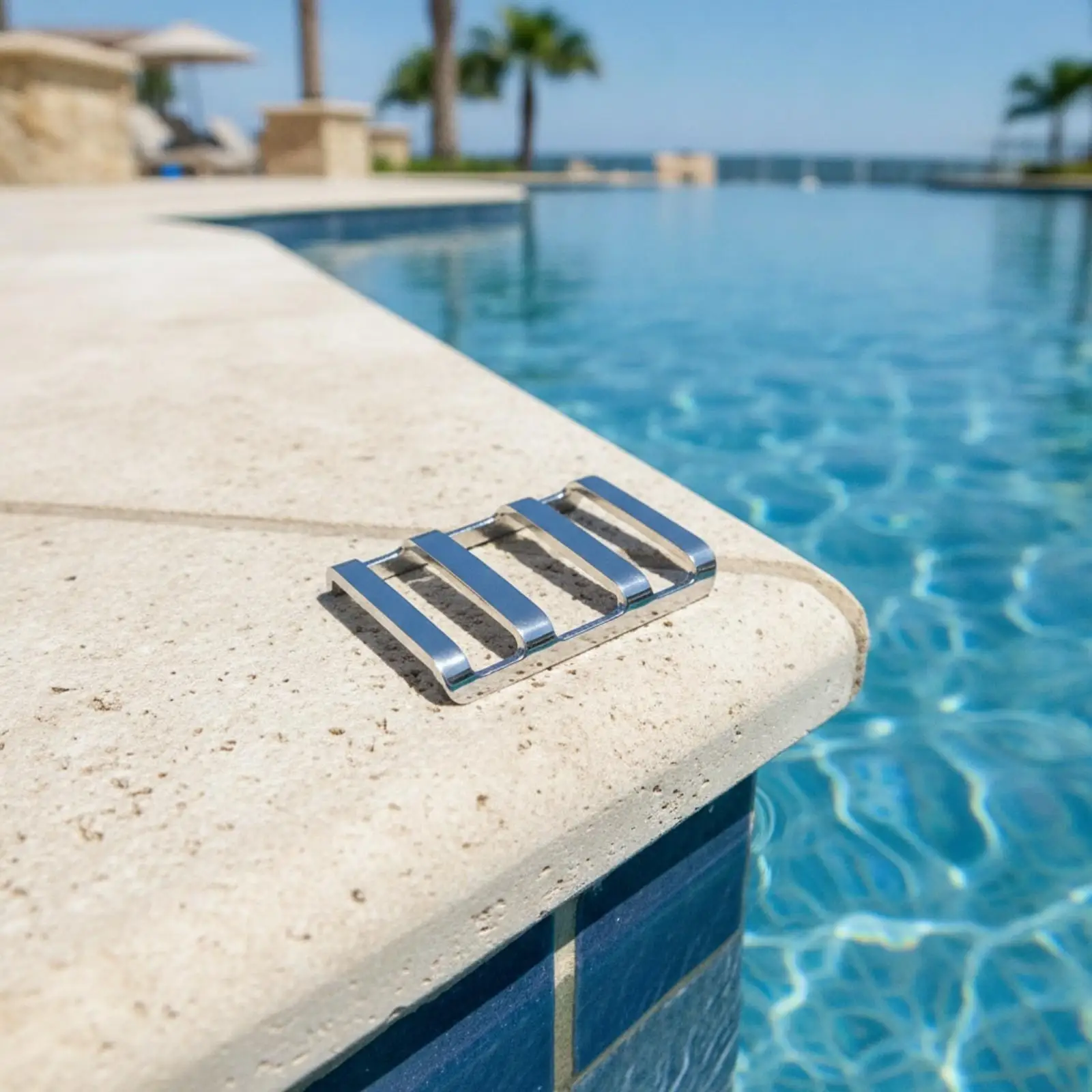 Inground Pool Safety Cover Strap Buckle 304 Stainless Steel Anchor Compatible with Most Major Brands for Mesh Cover