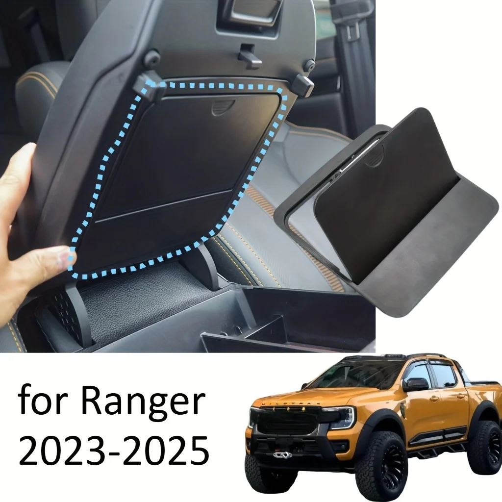 1pc Car Hidden Organizer With Locking Drawers Heavy-Duty Lockable Storage Center Console For Ford Ranger 2023-2025