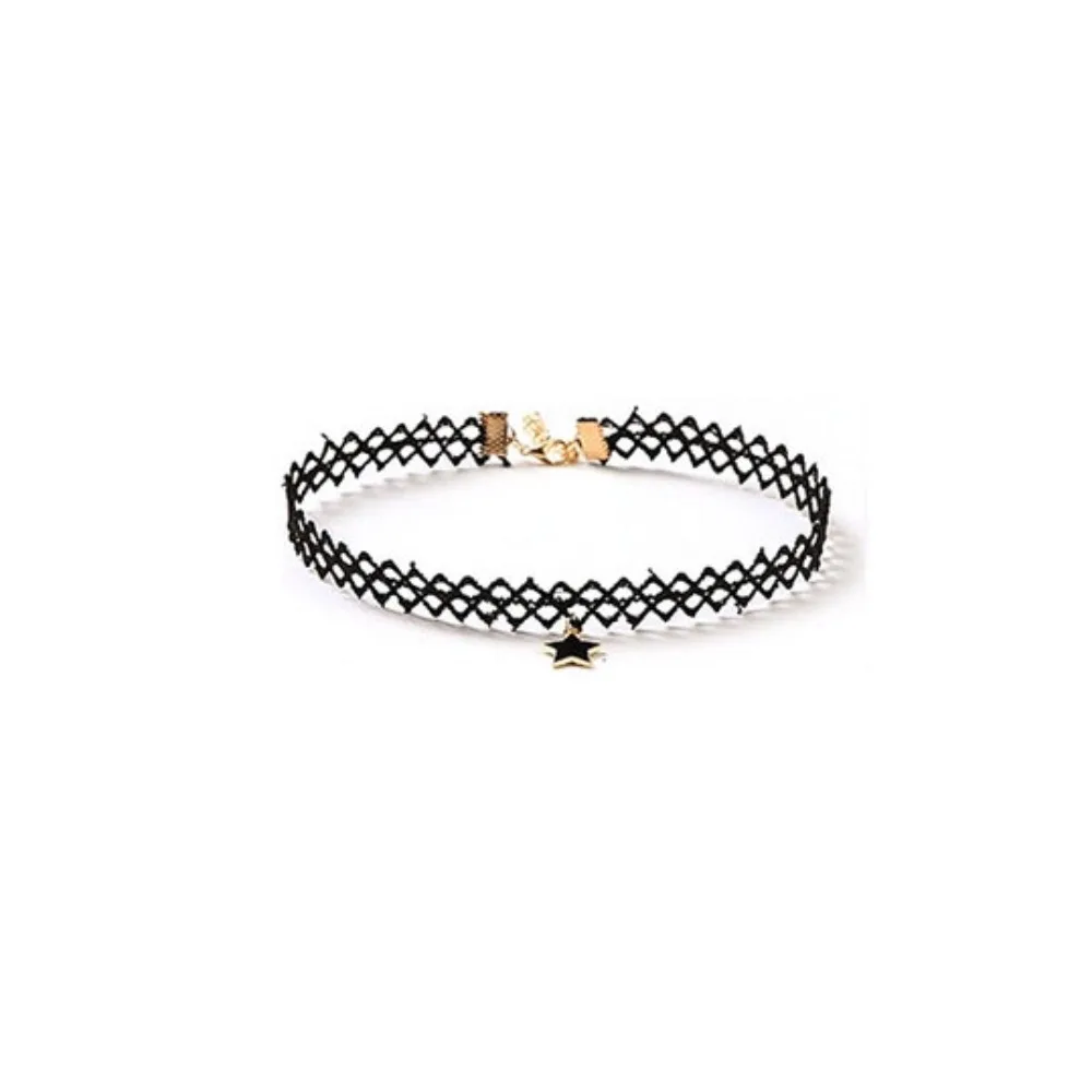 Fashion Black Choker Lace Sexy Clavicular Chain Elegant Beautiful Jewelry Accessories Daily Life