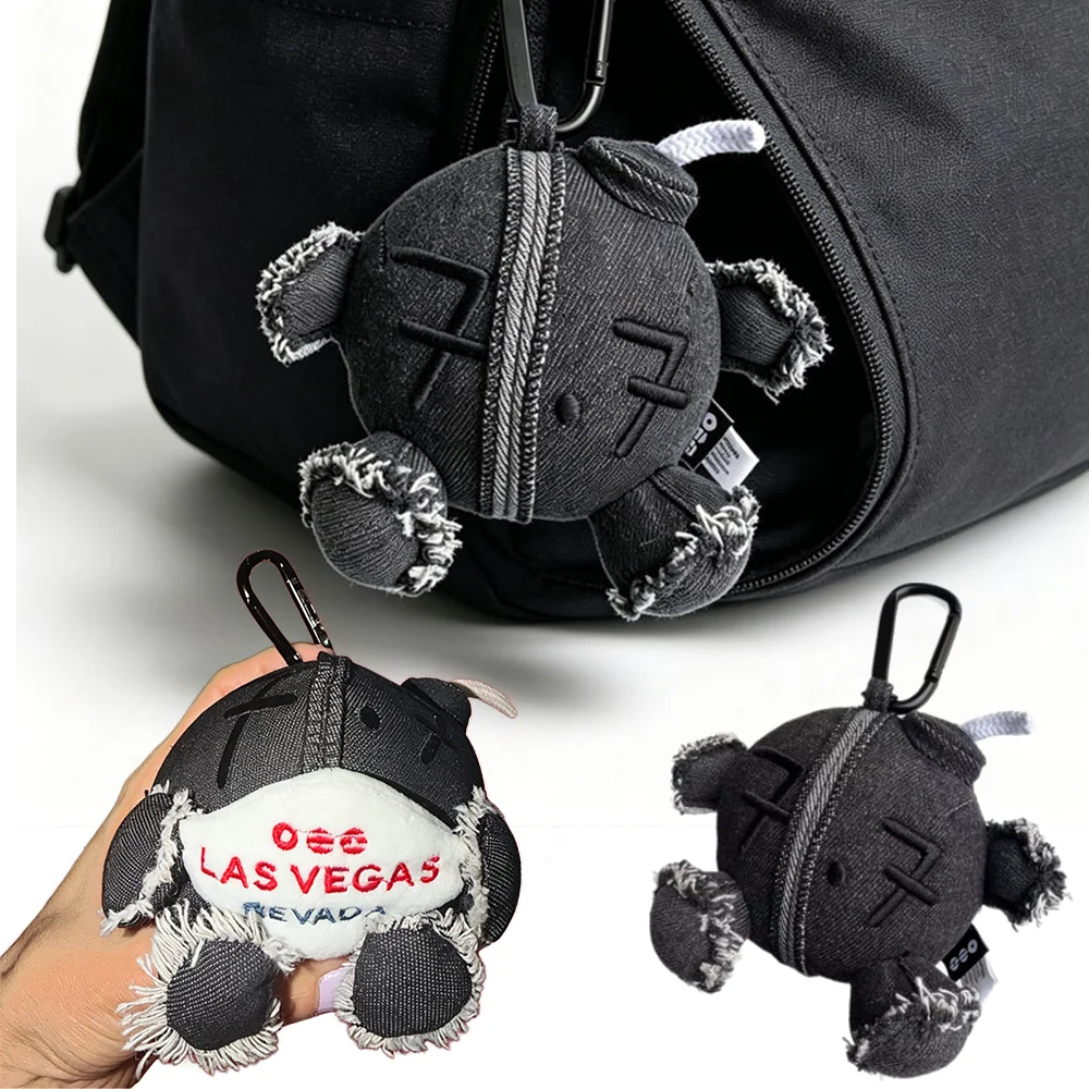 Original In Stock Hot BTS World Tour Arirang Keychain Custom Black Denim Plush Doll Kawaii Collection Birthday Girl Gifts Fans