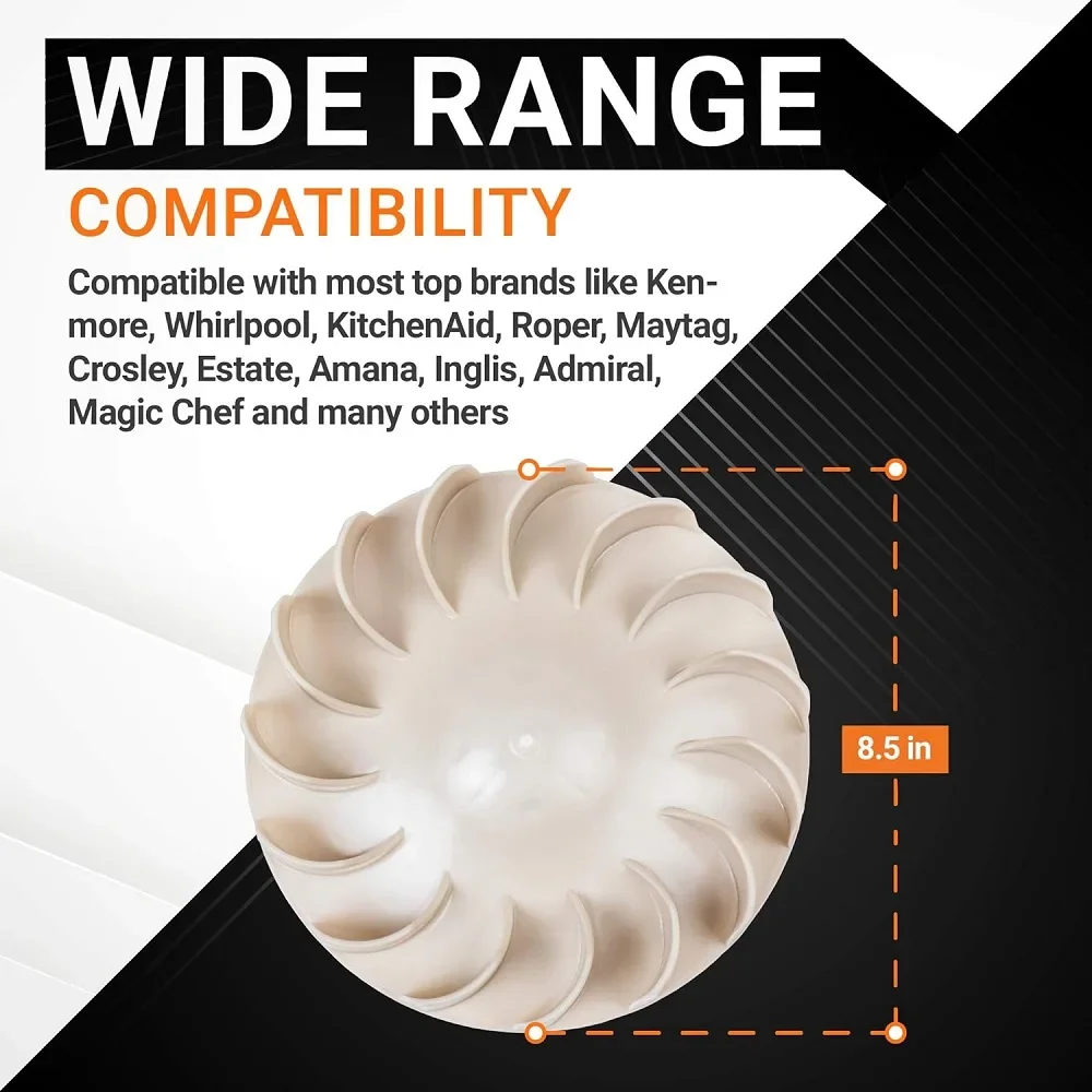694089   Ruota ventilatore asciugatrice per asciugatrici Kenmore e Whirlpool - Sostituisce 279500 , 279711 , 299678 , 338840 , AP 6010602