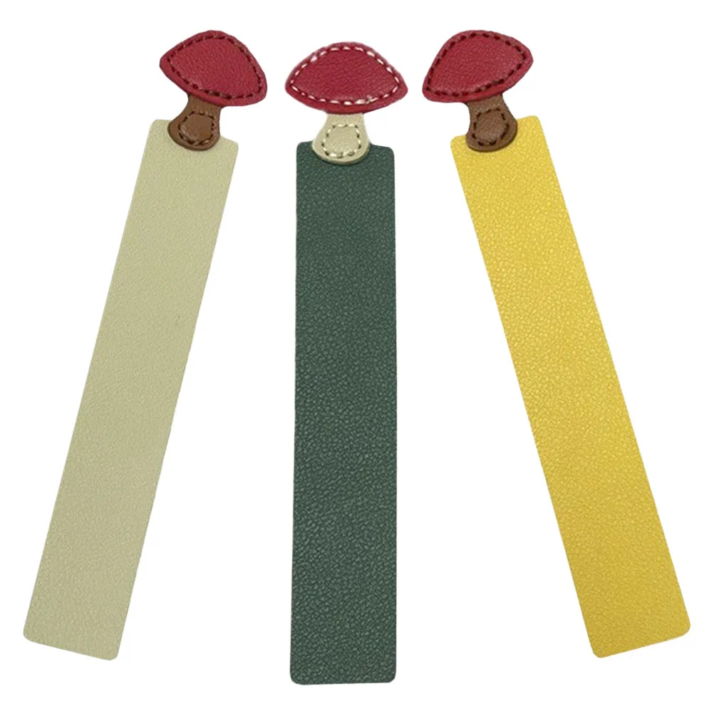 

3 Pcs Mushroom Bookmark Markers for Men Artificial Reading Bookmarks Accessories Supply Students Child Magnetic