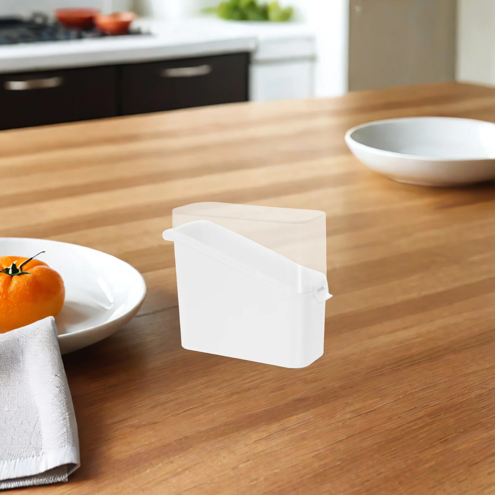 2 قطعة حاوية تخزين الجبن صندوق شرائح الجبن الشفاف الثلاجة زبدة لحم الخنزير المقدد حارس المطبخ استخدام شريحة صندوق تخزين لحم الخنزير #4