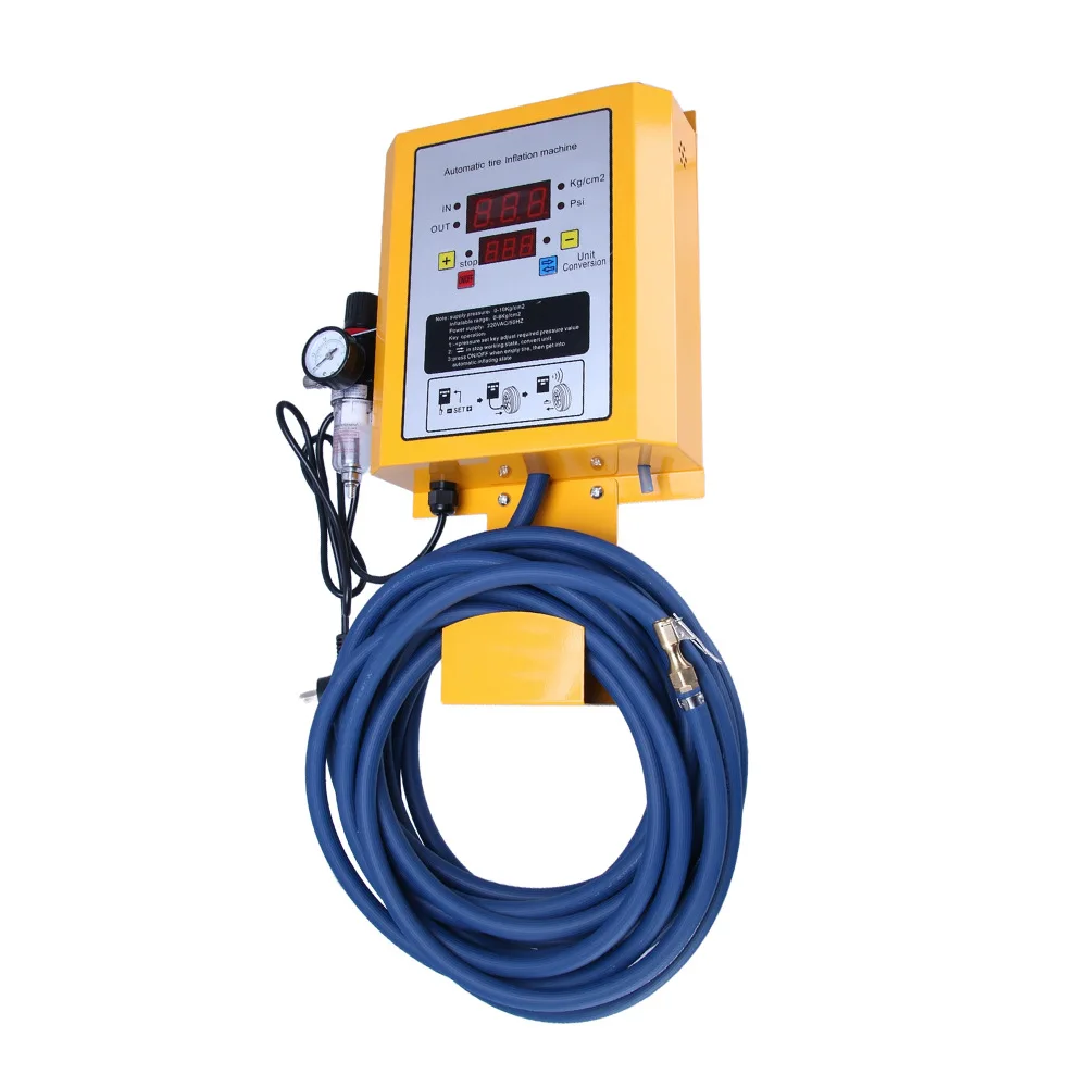 

Automatic Digital Tire Inflator Floor Or Wall Mounted Air Pump For Car Tire Shop Garage Auto Repair