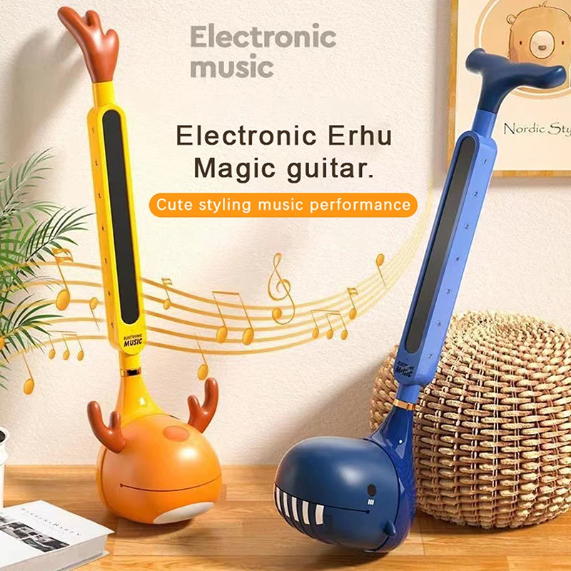 Otamatone Japanese Electronic Musical Instrument For Children Tomatone Synthesizer Electric Tadpole Kawaii Kid Kalimba Piano Toy