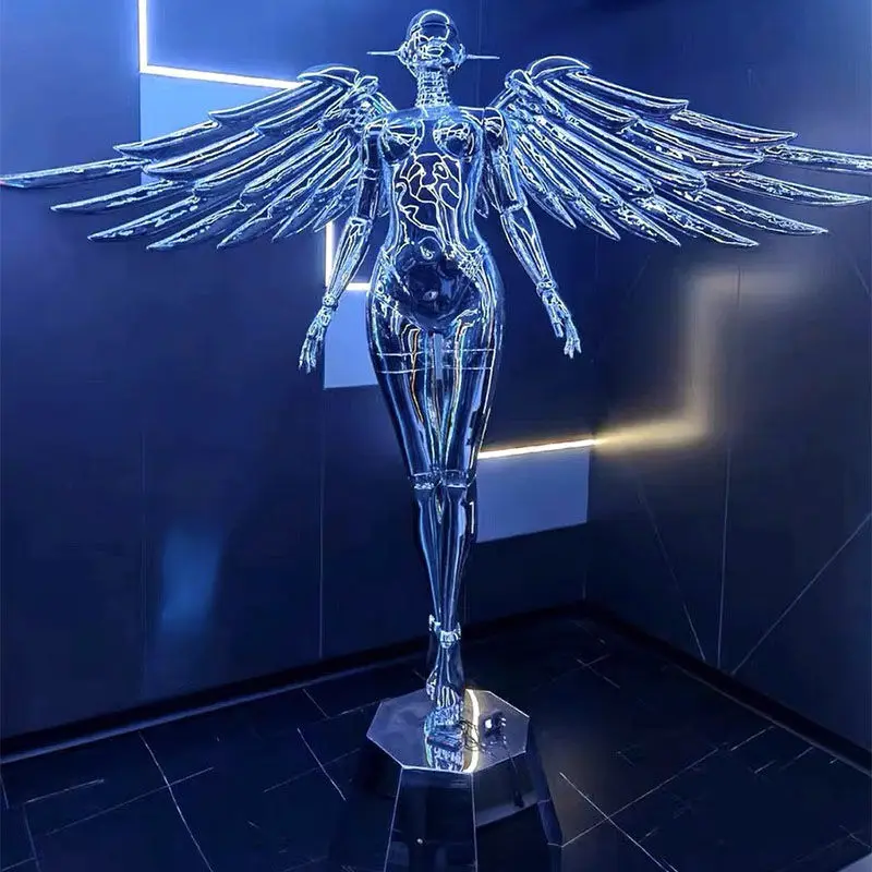 Sculpture machine ornament Cyberpunk technology sense KTV bar hairdresser floor decoration