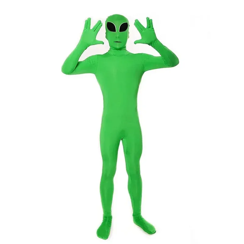 CyET Alien Kostüm Deep Space Lord Scary Monster Cosplay Erwachsene Kinder Halloween Party Festival Bühne Kinder Kleidung Overall Su