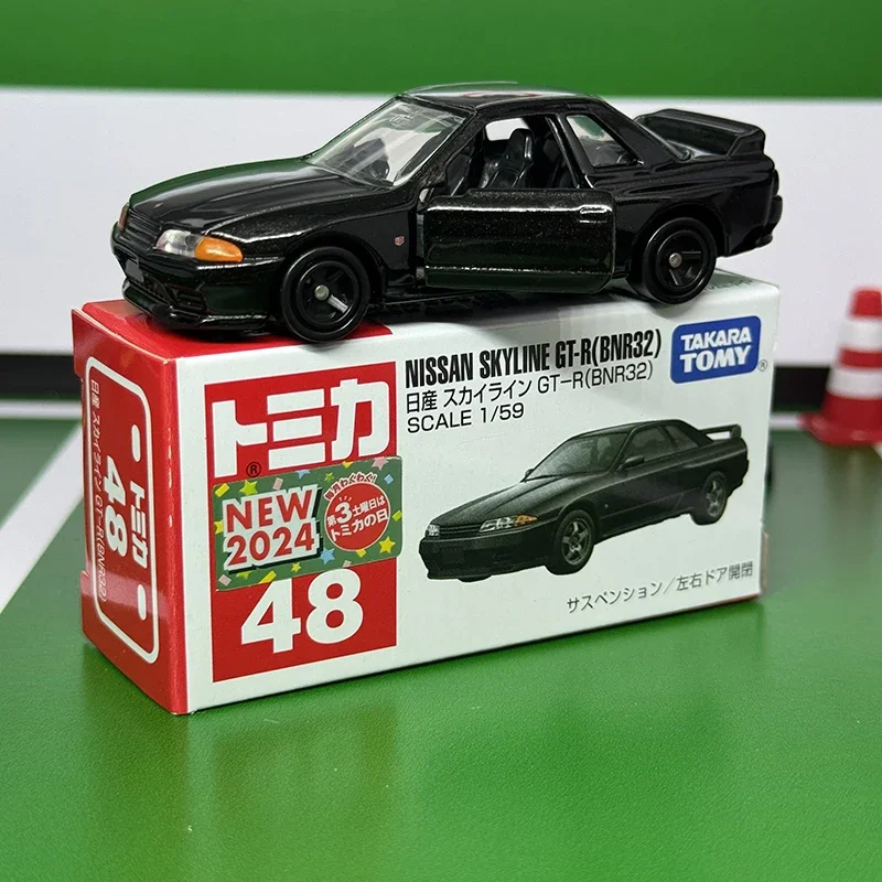 TAKARA TOMY Tomica 1/59 NO.48 NISSAN SKYLINE GT-R(BNR32) Alloy Toys Motor Vehicle Diecast Metal Model Gift for Children Boys