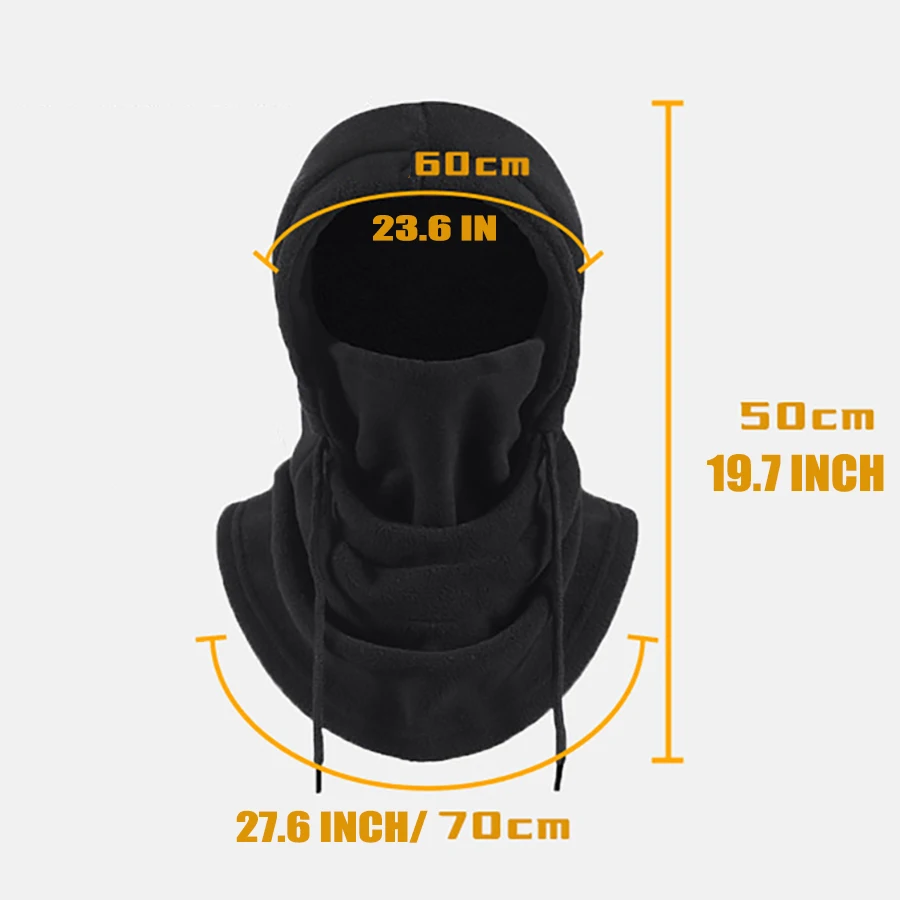 1Pc Winter Thermische Fleece Hoed Outdoor Winddicht Koud Warm Skiën Sport Mannen Vrouwen Halswarmer Fietsen Gezichtsmasker Gemaskerde Caps