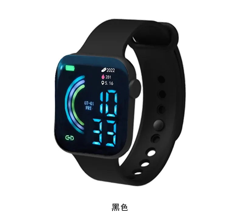 Reloj deportivo conectado para hombres y mujeres, relojes digitales de Fitness, reloj electrónico Digital LED, nuevo