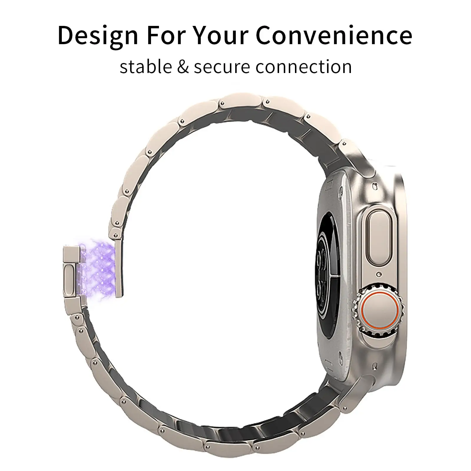 Magnetic Strap for Apple Watch Ultra 2 49mm 46mm 42mm 44mm 45mm Titanium Metal Band for Iwatch Series 10 9 8 7 SE 6 5 4 Bracelet
