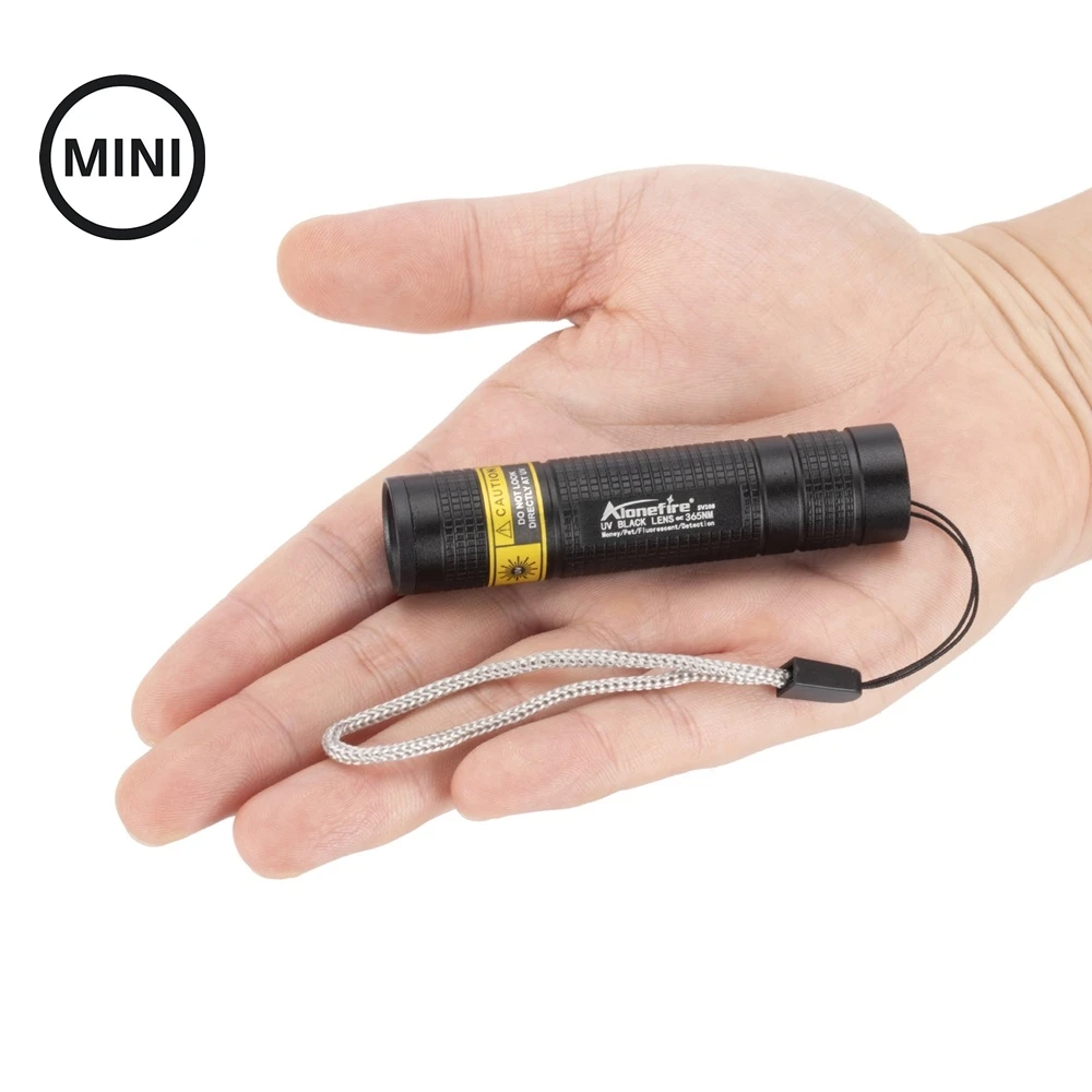 Mini 365nm UV Flashlight Blacklight USB Rechargeable Nails Lamp Led Torch Pet Urine Cat Tinea Money Ore Scorpion Detection Light view 3