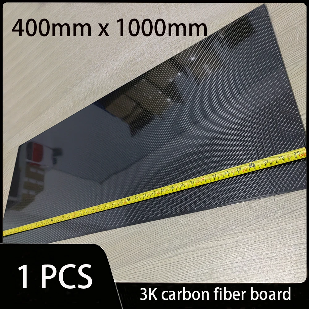 

400x1000mm 3K Carbon Fiber Plate Panel Sheets High Composite Hardness Material carbon plate1mm 2mm 3mm 4mm 5mm Thickness For RC