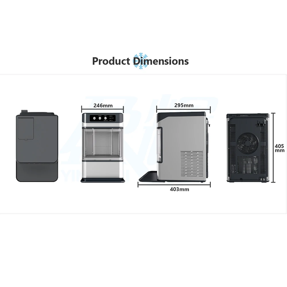 スマートミニポータブル卓上製氷機、ホテル用自動電動液体冷凍庫プラスチック製氷機