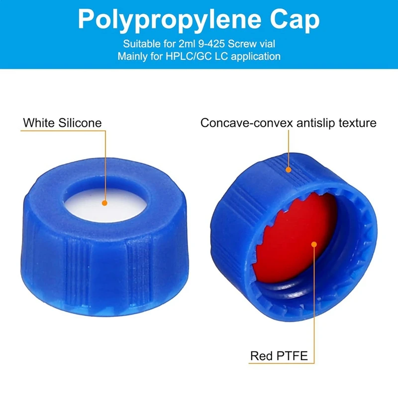 Botol Autosampler 2Ml, Botol HPLC/GC 9-425 Botol Bening Lab Botol Sampel Tutup Sekrup Tambalan Tulis