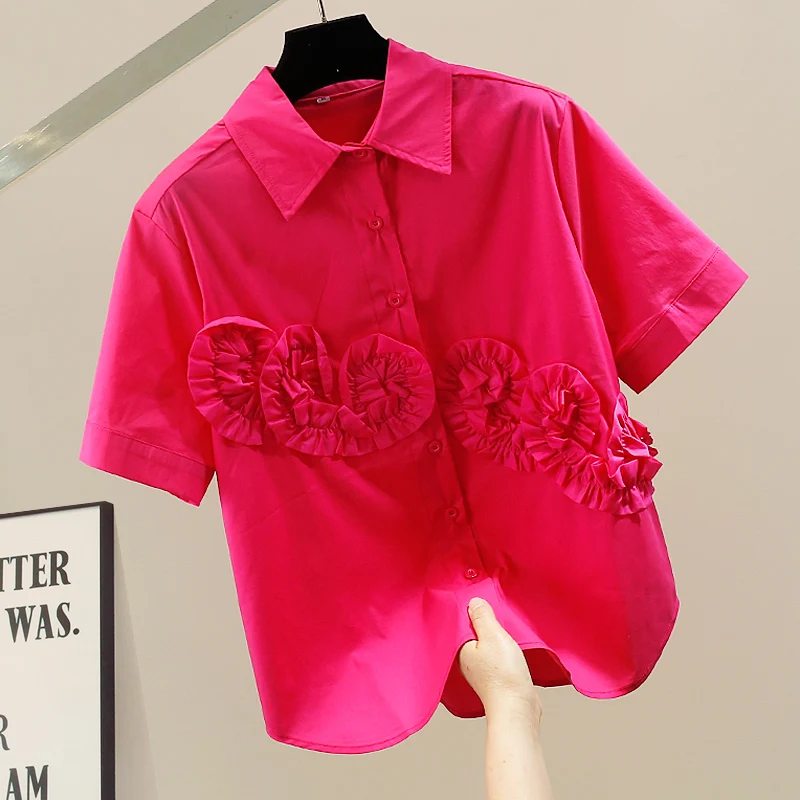 

Женская летняя свободная футболка из хлопка конфетных цветов с коротким рукавом, в корейском стиле, для повседневной носки