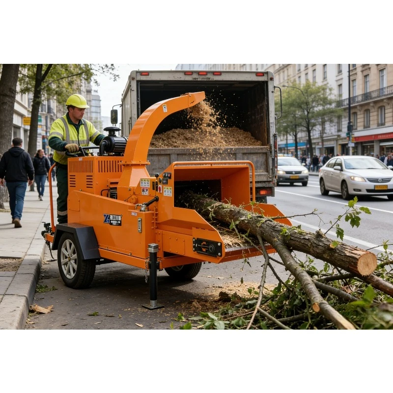 

40HP Diesel Engine Mobile Wood Chipper Shredder Wood Pallet Shredder Machine for Waste Tree Branches for Sale