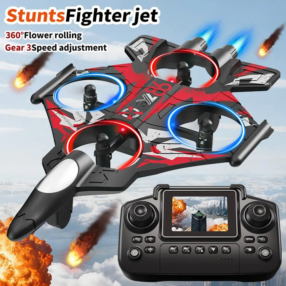 2.4G Remote Control Aircraft EPP Foam RC Combat Aircraft Height 360° Flip Stunt Tumbling Helicopter Drone Fighter Jet Kids Gifts