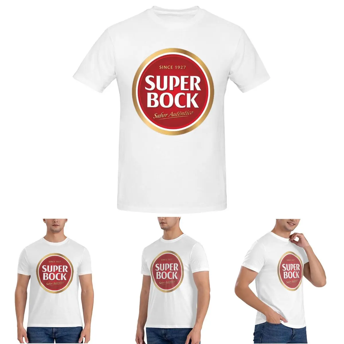 

Super Bock Since 1927 T-Shirt for Men Cotton Plus Size T Shirts Men's Short Sleeve Round Neck Summer Clothes Tops S-6XL