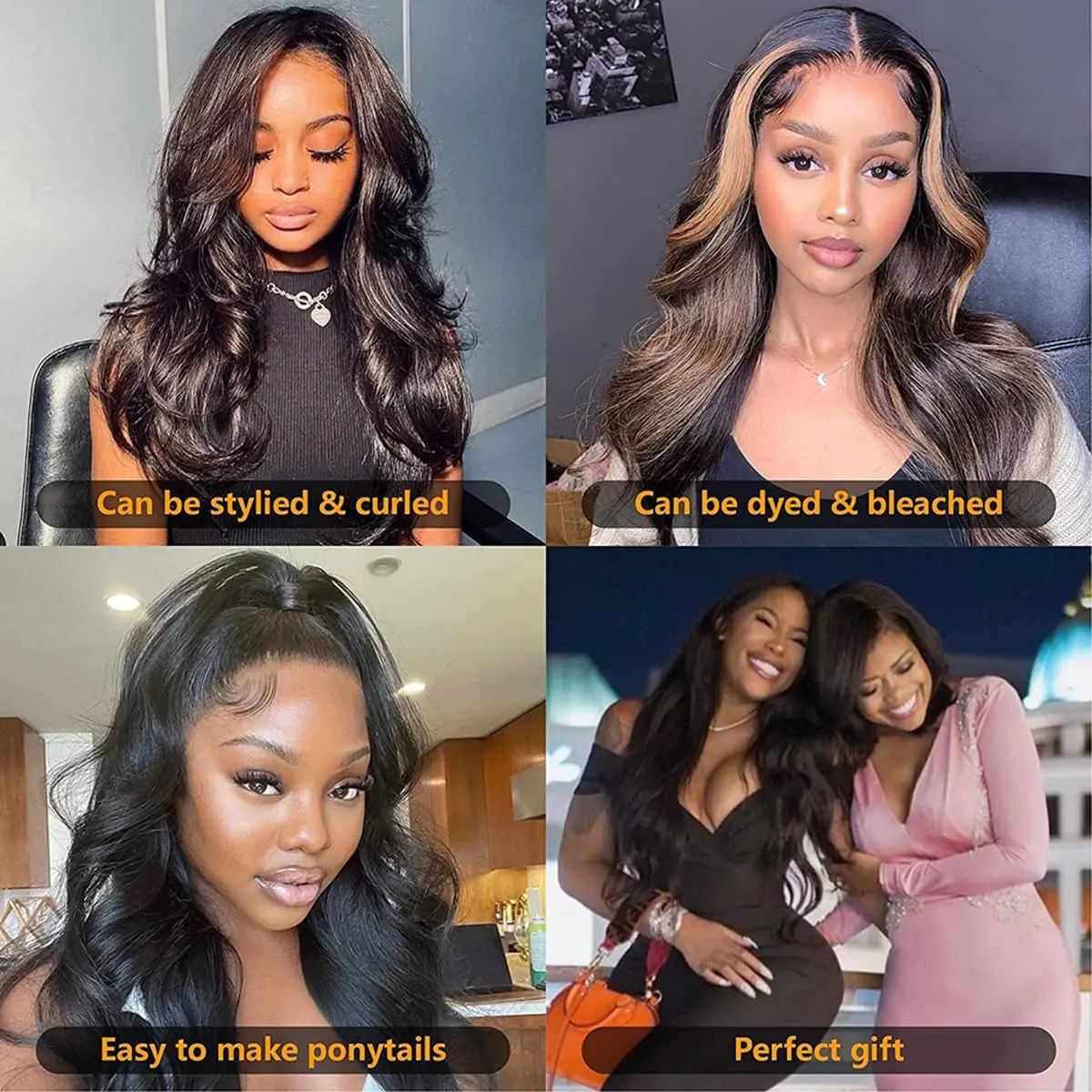 HD Transparent 13x4 13x6 Body Wave Lace Front Wig Remy Pre Plucked 360 Lace Frontal Wig Human Hair Wigs For Black Women ANNELBEL