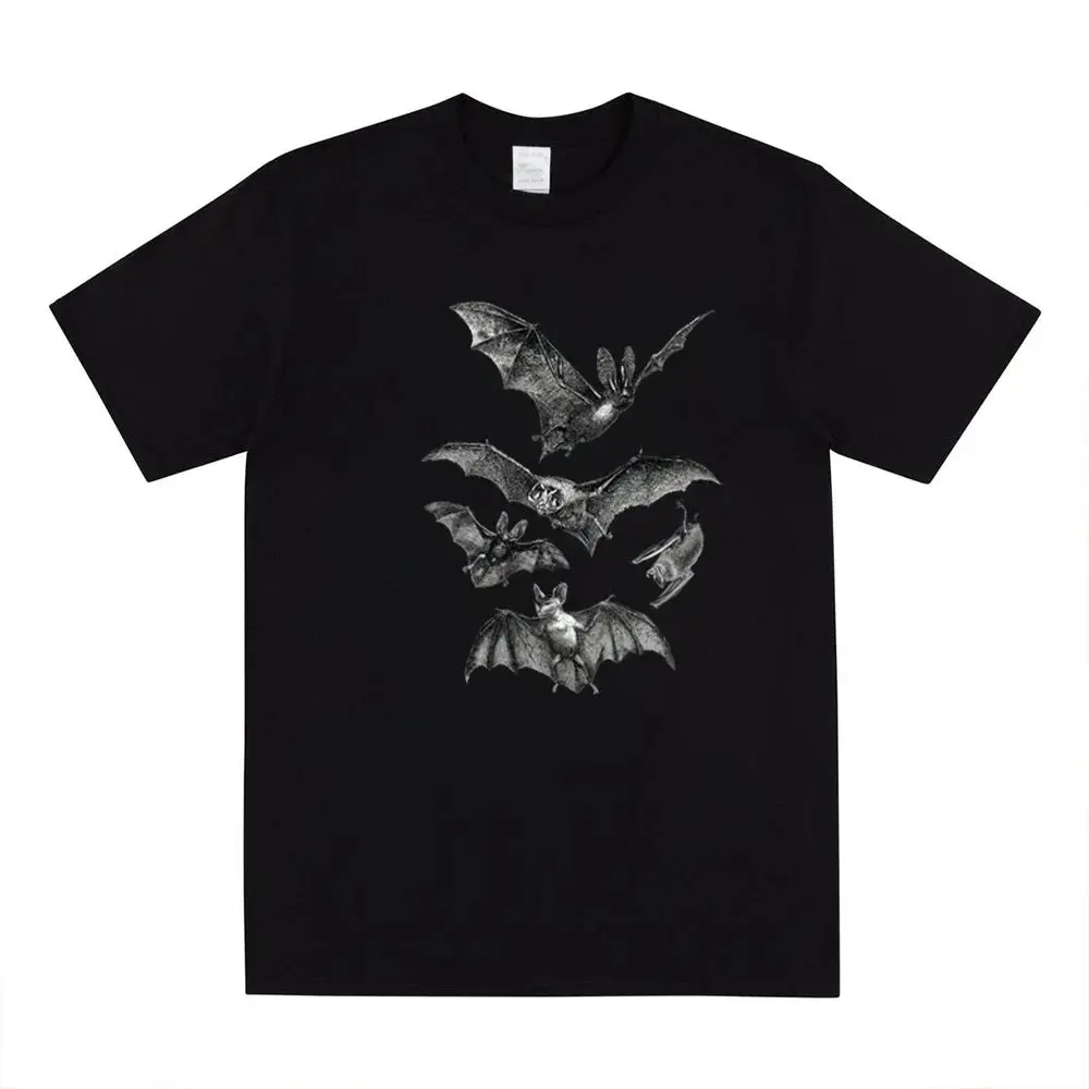 Y2K Gothic T Shirt Witchy Clothing Pastel Goth Dark Grunge Tumblr Aesthetic Halloween Vampire Bat Vintage Release The Bats Shirt