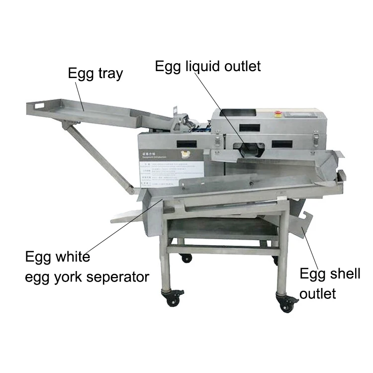 Multifunctional low price egg breaker machine for egg yolk and egg white separating