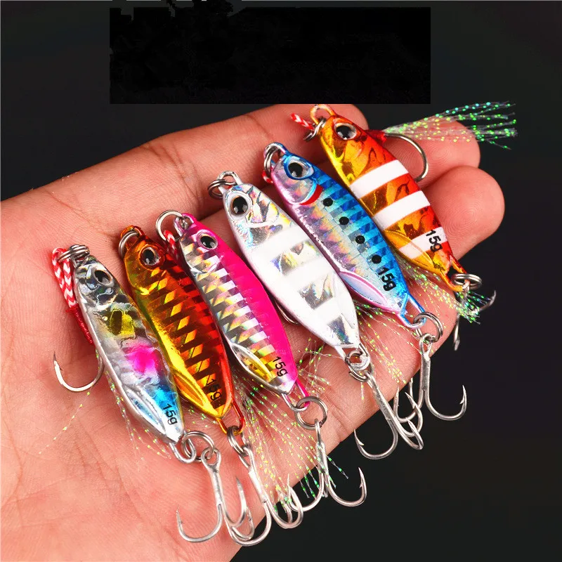 Ufishing 10g/15g/20g/30g/40g/60g Japan Metal Fishing Jigbait 10Pieces/Lot Long Cast Jigging Lures