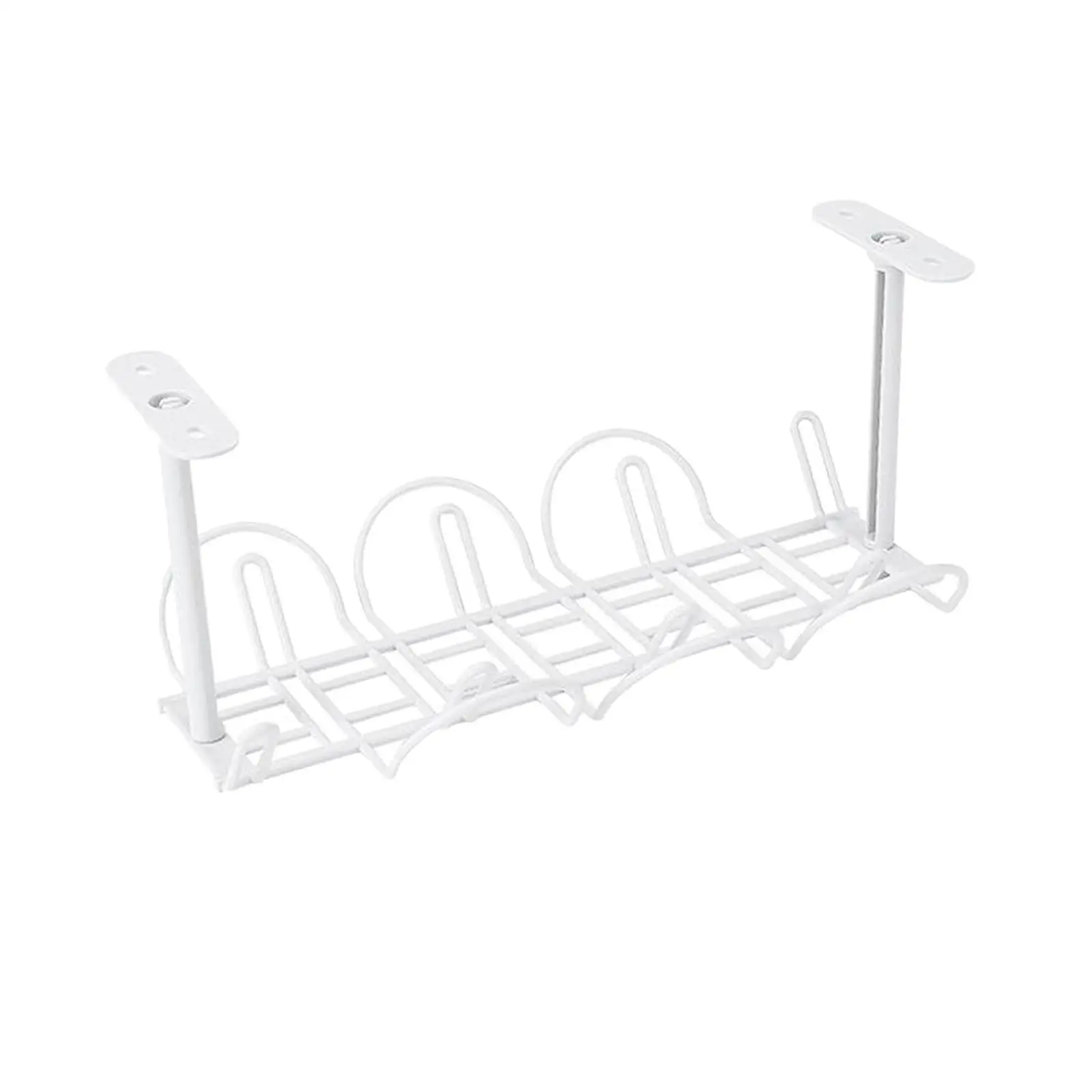 Self Adhesive Adapter Tray Plug Management Organizer for Study Room